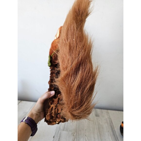 Pier 1 hanging squirrel curl wood sisal bottle brush for fall animal unique larg - Picture 6 of 9